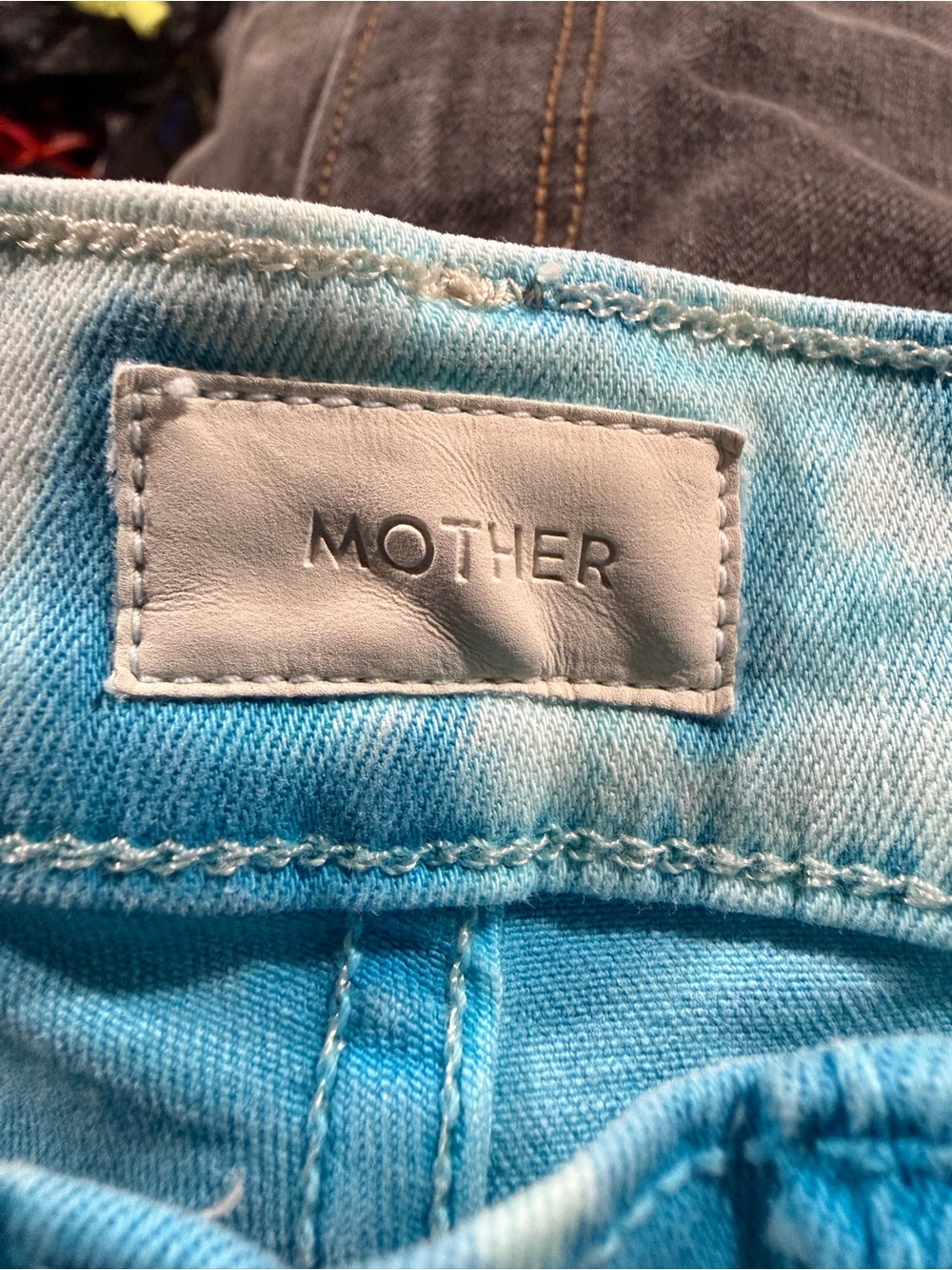 MOTHER The Hustler Ankle Fray Custom Tie Dye Jeans 29 - Picture 3 of 8